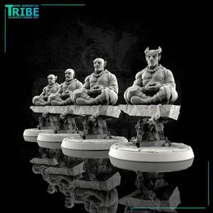 (0083) Male human elf tiefling half orc zen master shaolin monk