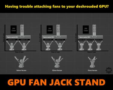 GPU Fan Jack Stand - Deshroud Assistance