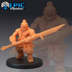 Bulky Dwarf Spear / Dwarven Warrior / Male Mountain Encounter / Mystical Old Fighter
