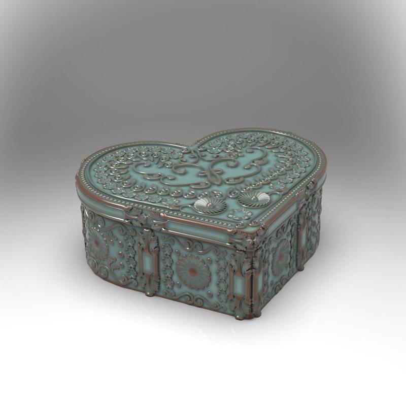 Ornate Heart Gift Box