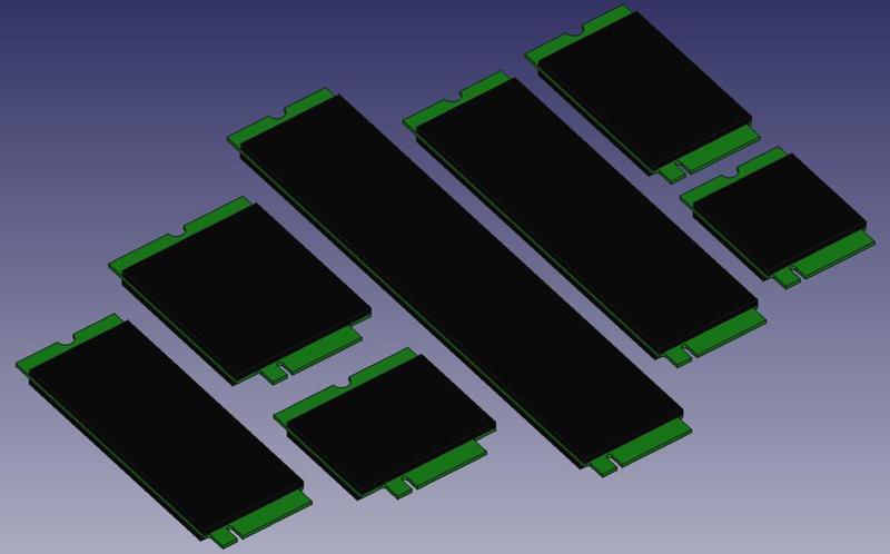 M.2 SSD Boards 2230 to 22110 Dummy