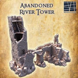 Abandoned River Tower - Tabletop Terrain - 28 MM