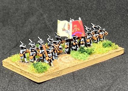 6mm XVIII INFANTRY TRICORN  marching 