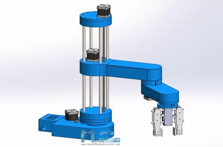SCARA Robot (howtomechatronics)