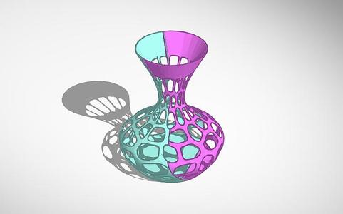 dual color vase.