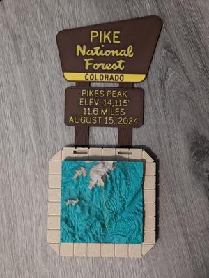 Pikes Peak - Barr Trail Display Sign