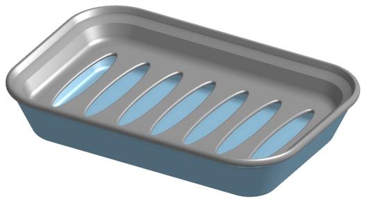 Easy clean soap dish