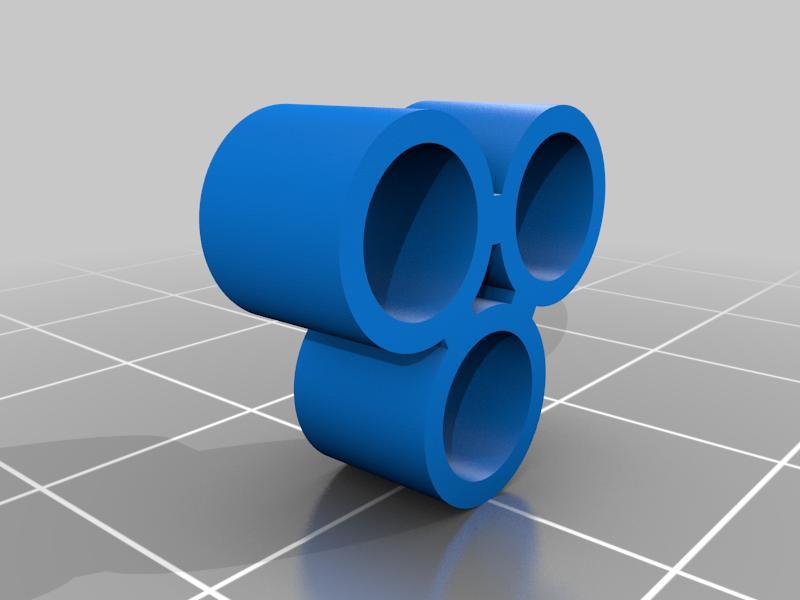 Tri-nub for Modular Hexagon Plant Trellis