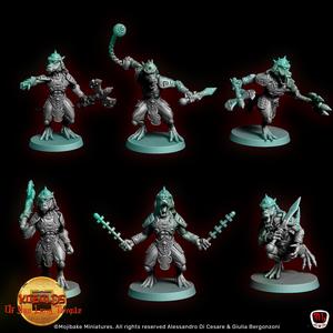 Asian Kobolds warriors (pre-presupported)