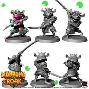 Asian Frog Samurai  (pre-supported)