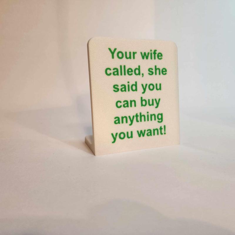 Your Wife called!