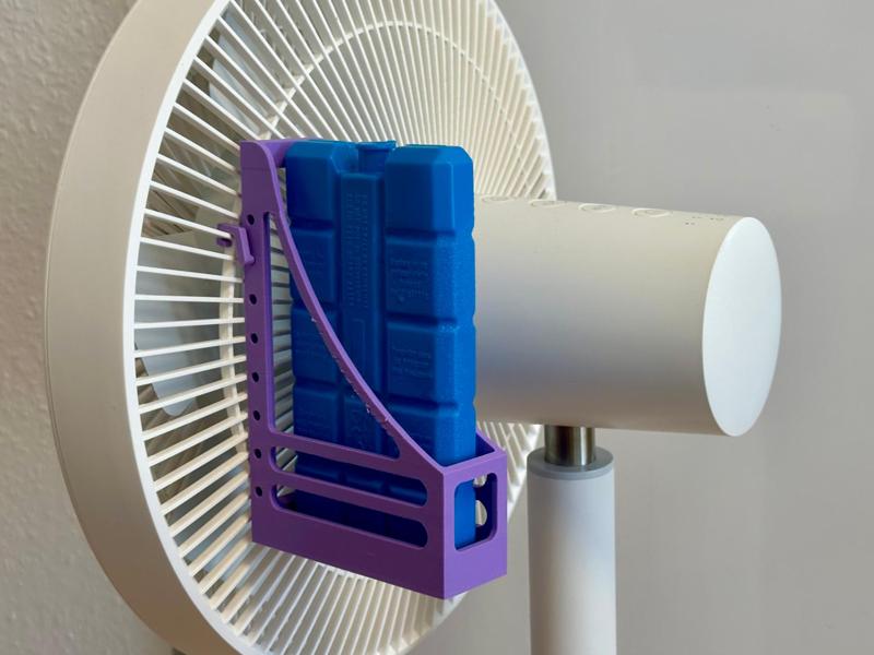 Cooler holder for fans