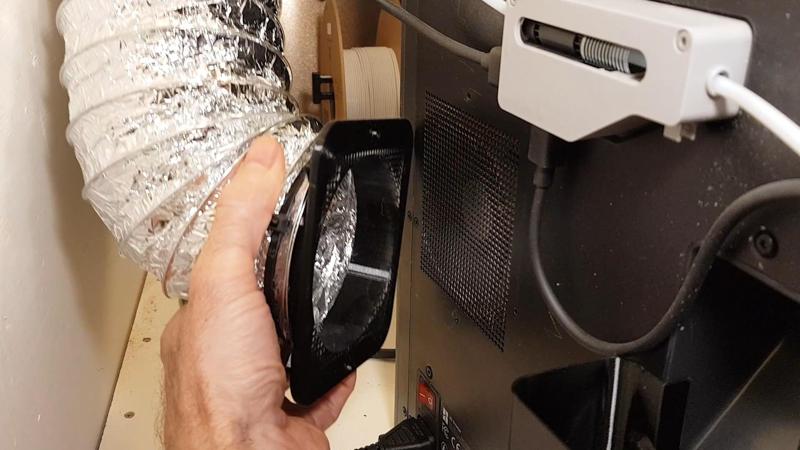 Bambulab P1S Enclosure Exhaust Outlet Connector For 4 Inch/100mm Ducting