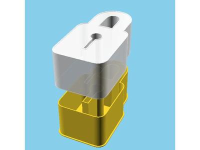 Padlock, nestable box (v1)