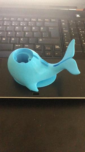 Pinksie the Whale Apple Watch Charger with hidden Apple Logo Box