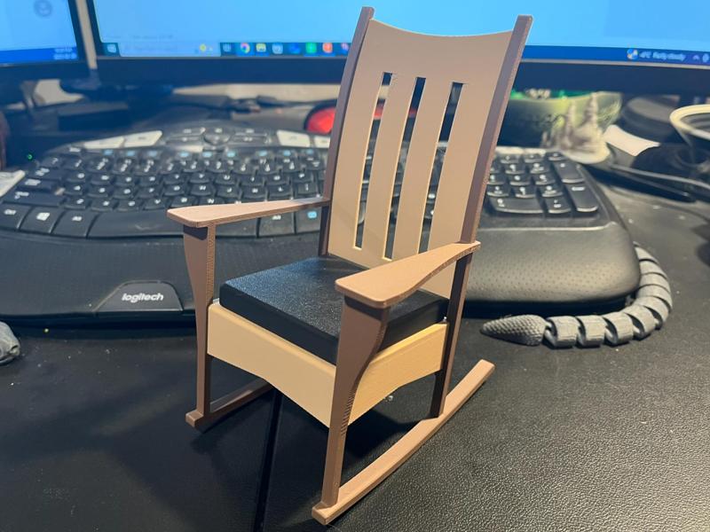 Amish Style Rocking Chair for 200% Dummy 13