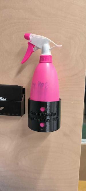 Holder for spraybottle