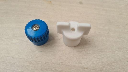 Water collector valve handle