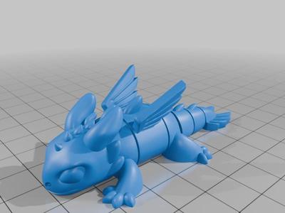 Gelenkdrache Night Fury Cute Flexi