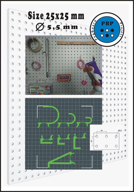 Pegboard- a set of hooks