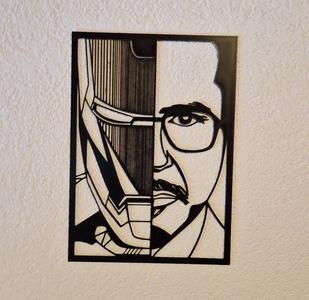 Wall Art: Ironman Face and Mask
