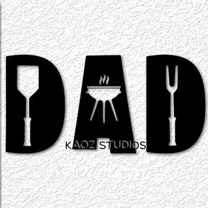 DAD bbq letters wall art fathers day wall decor