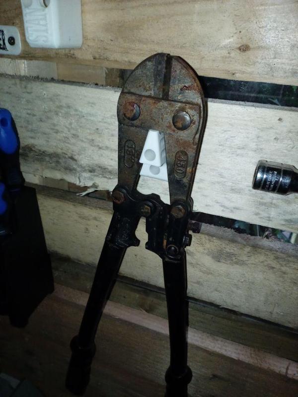 Bolt Cutter Wall Holder