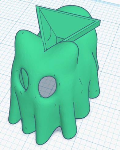 Ghost Cat Rubik's Cube Stand