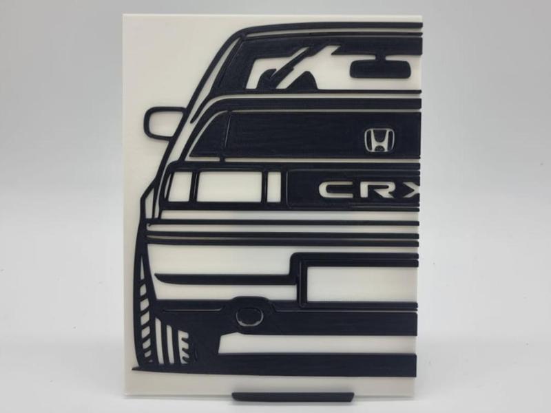 2D Wall Art Honda CRX
