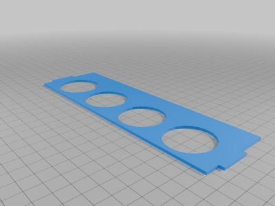 Shelf for 33mm paint bottle