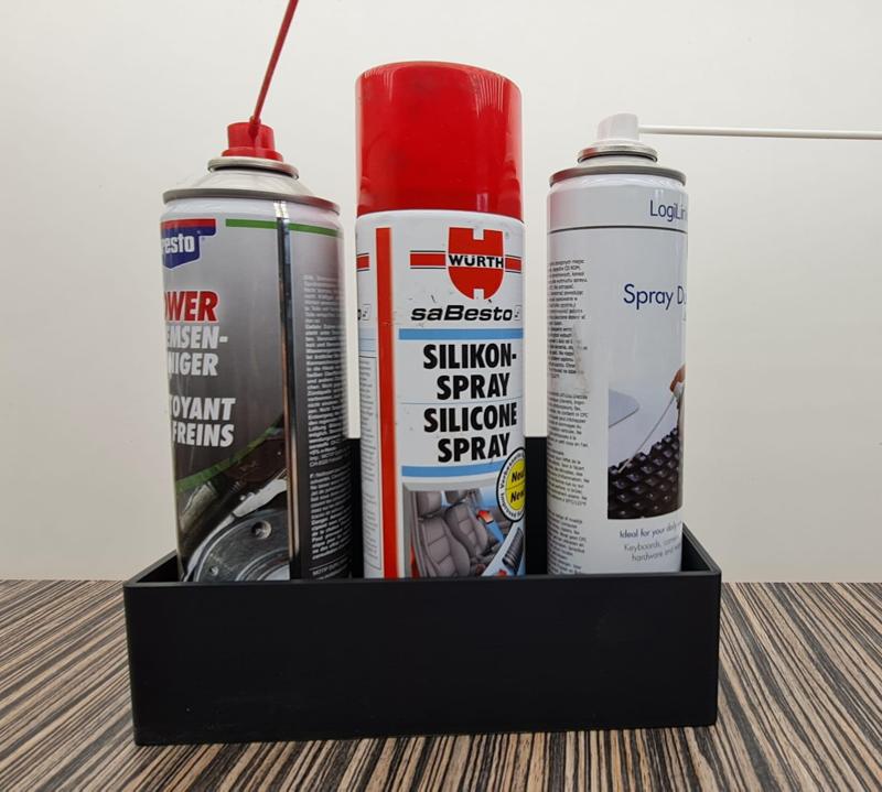 Einfacher Spraydosenhalter 3st. oder Wandfach