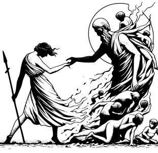 Wall art: Helping hand