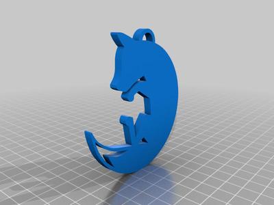 Fox Christmas Ornament
