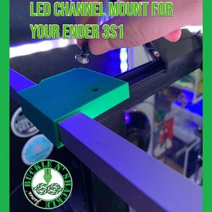 LED Channel Mount for your Ender 3 S1
