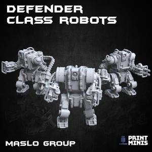 Defender Class Robots x3 (modular) - Automata Collection