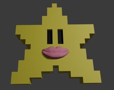 Yassified Mario Star Tree Topper