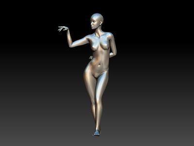 woman showing.stl
