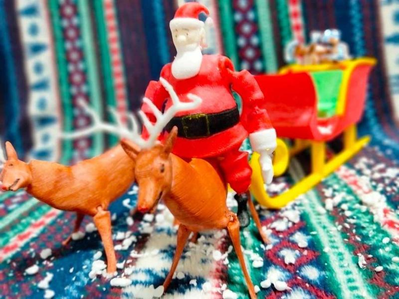 Pack Santa flexi renos y trineo