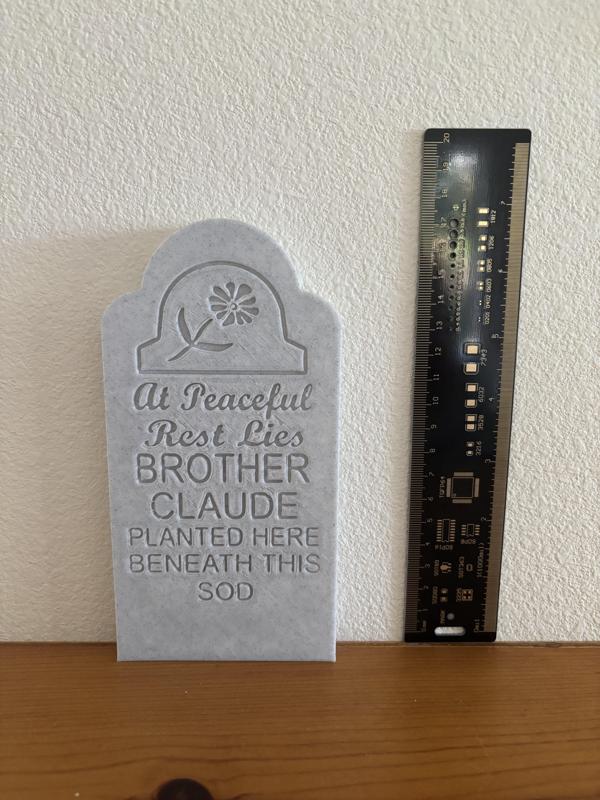 Haunted Mansion Tombstone Brother Claude