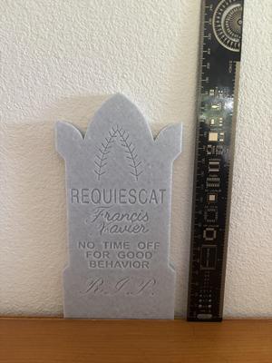 Haunted Mansion Tombstone Francis Xavier