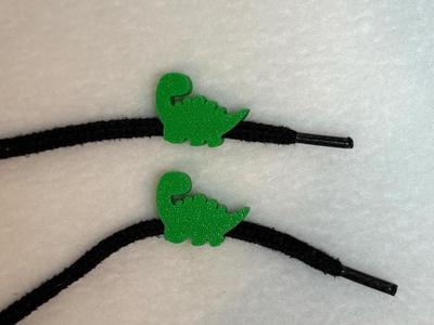 Stegosaurus dinosaur drawstring beads