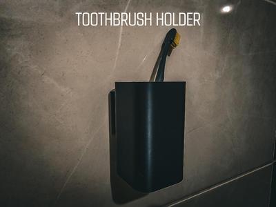 Tootbrush holder with wall mount