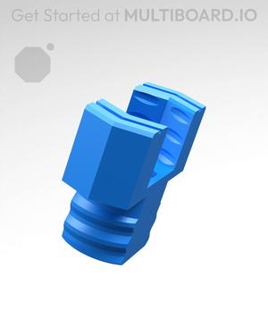 10 mm Mid Thread, Push-Fit Head, Small Thread Hole, Shank T-Bolt
