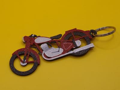 Motorcycle keychain ČZ 150 C - moped