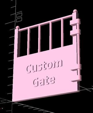 A Custom Parametric Toy Gate