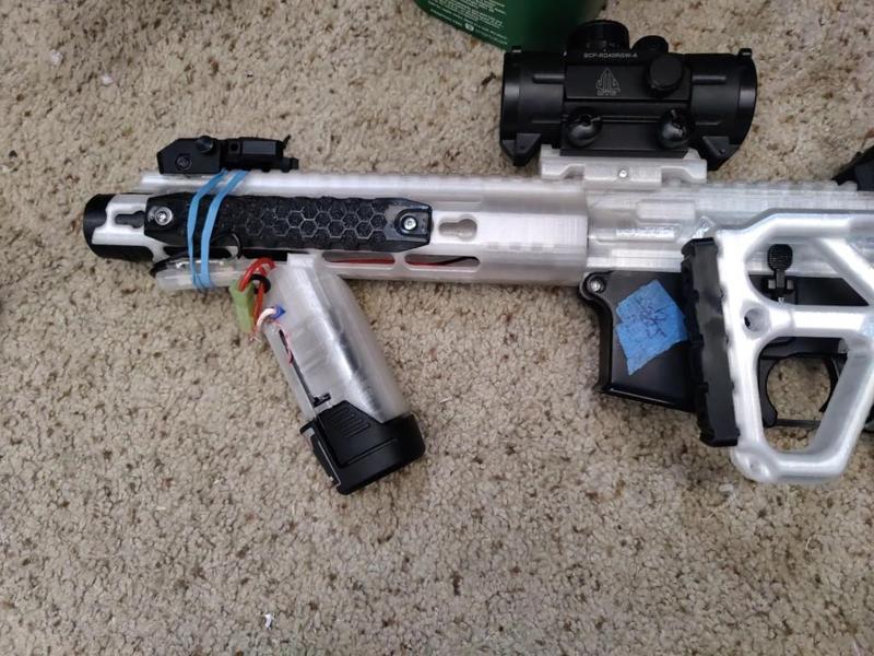 Bosch 12v MAX Battery Foregrip for Airsoft (keymod)