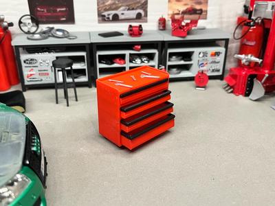 tool trolley cart scale 1:18 miniature diorama 