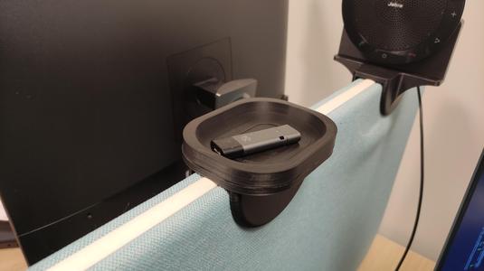 Holder for desk devider