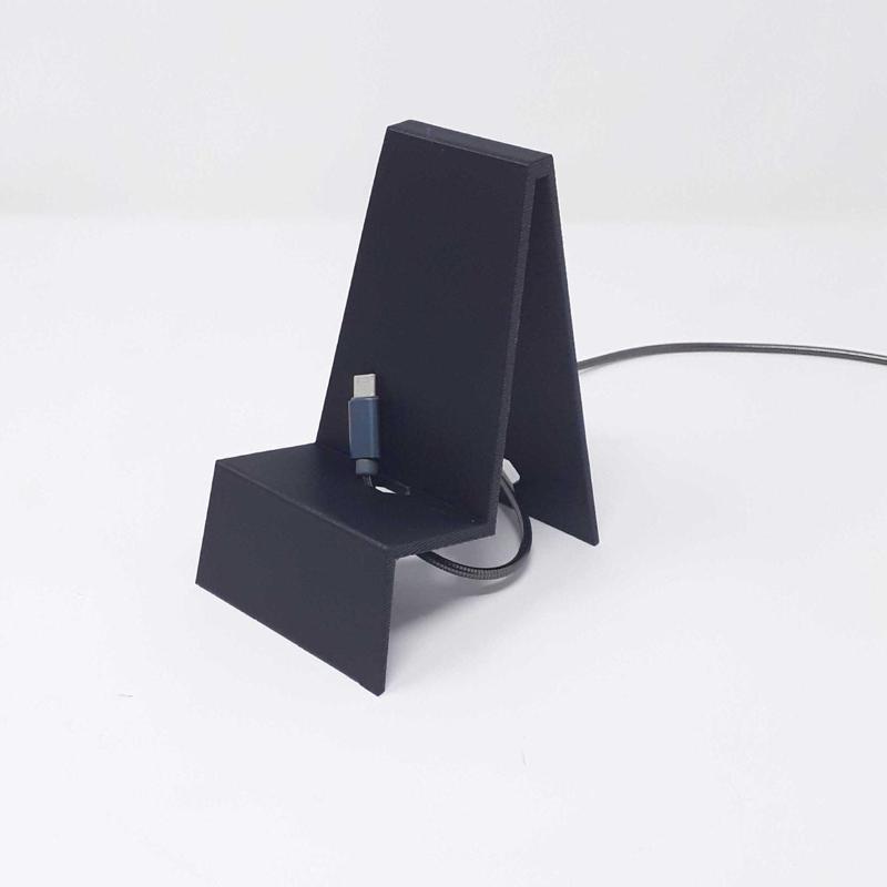 "Minimi" the phone stand with hole for charger