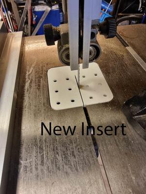 Zero Clearance Insert for Biltema Bandsaw BS1830